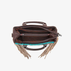 MONTANA WEST FRINGE CONCHO WESTERN PURSE SET