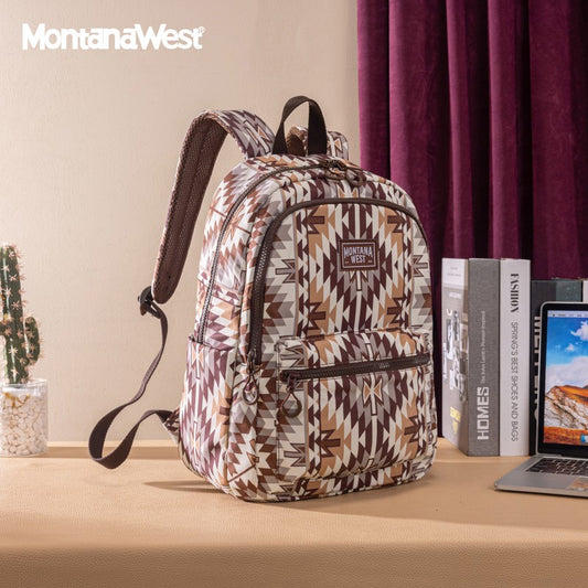 Montana West Aztec Print Diaper Bag Backpack
