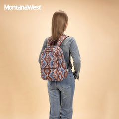 Montana West Aztec Print Diaper Bag Backpack