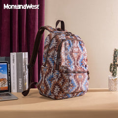 Montana West Aztec Print Diaper Bag Backpack