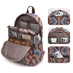 Montana West Aztec Print Diaper Bag Backpack