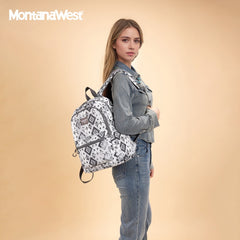 Montana West Aztec Print Diaper Bag Backpack