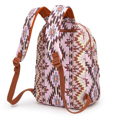 Montana West Aztec Print Diaper Bag Backpack