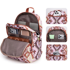 Montana West Aztec Print Diaper Bag Backpack