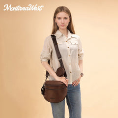 Montana West Dual Zipper Bum Bag