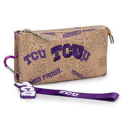 Texas Christian University Horned Frogs Wristlet