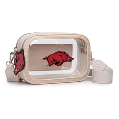 University of Arkansas Razorbacks Clear Crossbody Bag