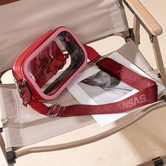 University of Arkansas Razorbacks Clear Crossbody Bag