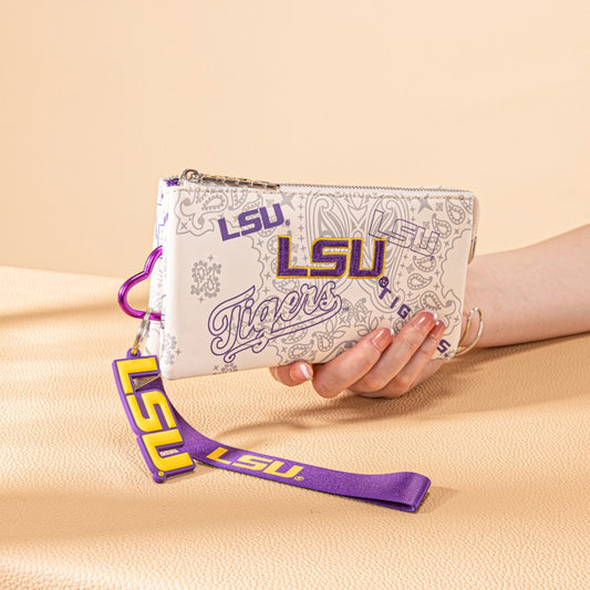 Louisiana State University Fighting Tigers Wristlet