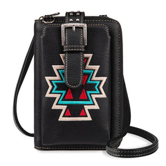 PHD-2102  American Bling Embroidered Aztec Phone Wallet/Crossbody