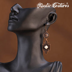 Rustic Couture's® Natural Stone Dangling Earring