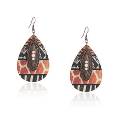 Rustic Couture's® Western Metal Tear Drop Dangling Earring