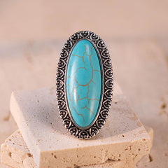 Rustic Couture's® Oval Open Adjustable Ring