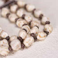 Rustic Couture's  White cream color real stone bracelet