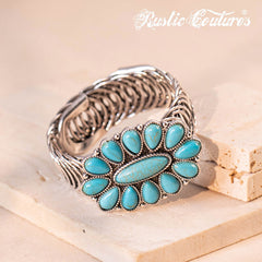 Rustic Couture's® Vintage Navajo Antique Silver Concho Bracelet