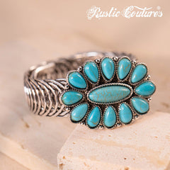 Rustic Couture's® Vintage Navajo Antique Silver Concho Bracelet