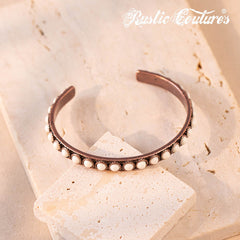 Rustic Couture's® Natural Stone Concho Oval Bracelet