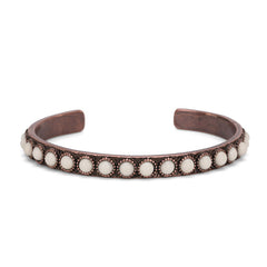 Rustic Couture's® Natural Stone Concho Oval Bracelet