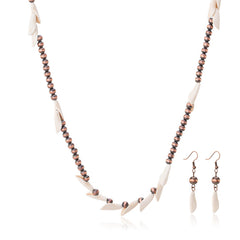 Rustic Couture's® Bohemian Beaded Pendant Necklace Set