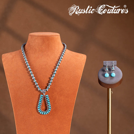 Rustic Couture's® Western Horseshoe Pendant Necklace Set