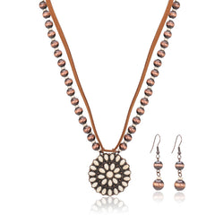 Rustic Couture's® Bohemian Jewelry Sets Pendant Necklace Earrings