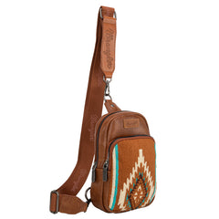 Wrangler Aztec Knitted Sling Bag