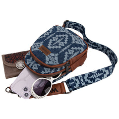 Wrangler Aztec Print Sling Bag