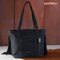 TR146G-8317 Trinity Ranch Hair On Cowhide Concealed Carry Tote