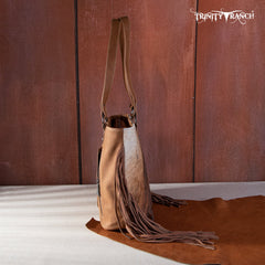 TR146G-8317 Trinity Ranch Hair On Cowhide Concealed Carry Tote