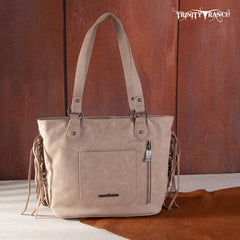 TR146G-8317 Trinity Ranch Hair On Cowhide Concealed Carry Tote