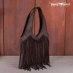 Trinity Ranch Hand-Tie fringe Concealed Carry Hobo Shoulder Bag