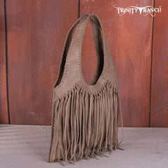 Trinity Ranch Hand-Tie fringe Concealed Carry Hobo Shoulder Bag