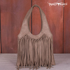 Trinity Ranch Hand-Tie fringe Concealed Carry Hobo Shoulder Bag