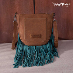 Trinity Ranch Hair-On Cowhide Fringe Crossbody Bag