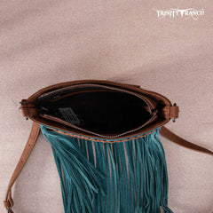 Trinity Ranch Hair-On Cowhide Fringe Crossbody Bag