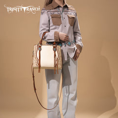 Trinity Ranch Concho Collection Tote/Crossbody