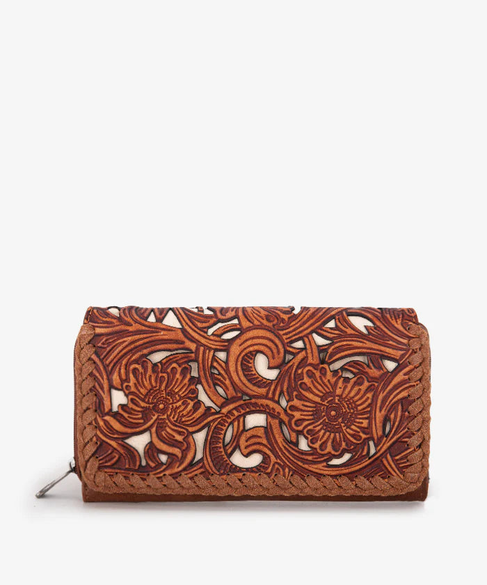 Trinity_Ranch_Floral_Tooled_Bifold_Wallet_Brown