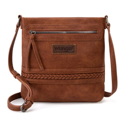 WG97G-9360  Wrangler Braided Concealed Carry Crossbody - Brown