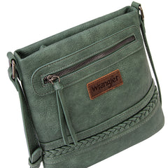 WG97G-9360  Wrangler Braided Concealed Carry Crossbody - Green