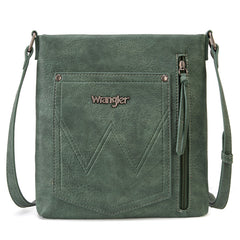 WG97G-9360  Wrangler Braided Concealed Carry Crossbody - Green