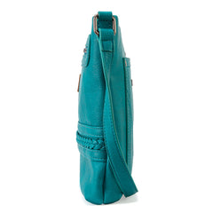 WG97G-9360  Wrangler Braided Concealed Carry Crossbody - Turquoise