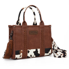 Wrangler Cow Print Concealed Carry Tote/Crossbody