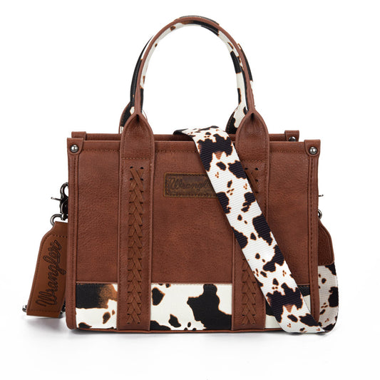 Wrangler Cow Print Concealed Carry Tote/Crossbody