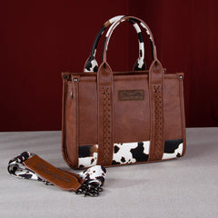 Wrangler Cow Print Concealed Carry Tote/Crossbody