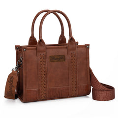 Wrangler Concealed Carry Crossbody Bag-Brown Crocodile