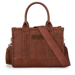 Wrangler Concealed Carry Crossbody Bag-Brown Crocodile