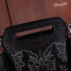 Wrangler Tooled Fringe Crossbody Bag