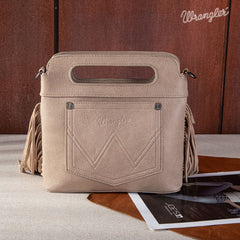 Wrangler Tooled Fringe Crossbody Bag