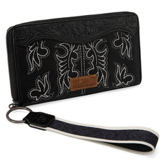 Wrangler Tooled Fringe Crossbody Bag