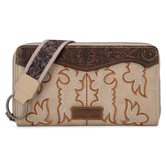 Wrangler Tooled Fringe Crossbody Bag